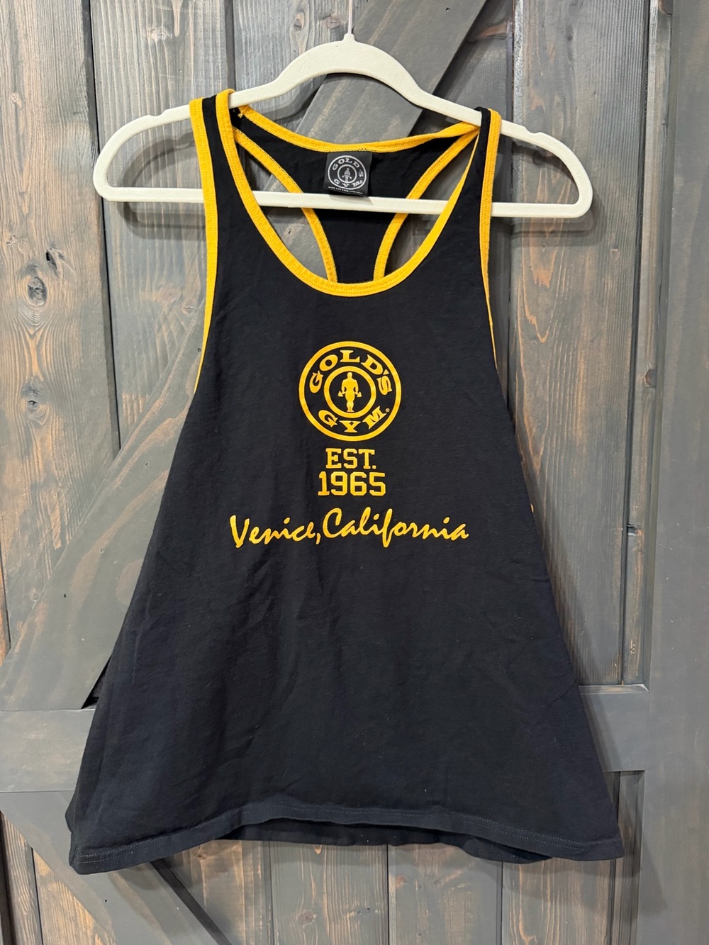 Men’s Gold’s Gym EST 1965 Venice California Tank Top Shirt XL cotton